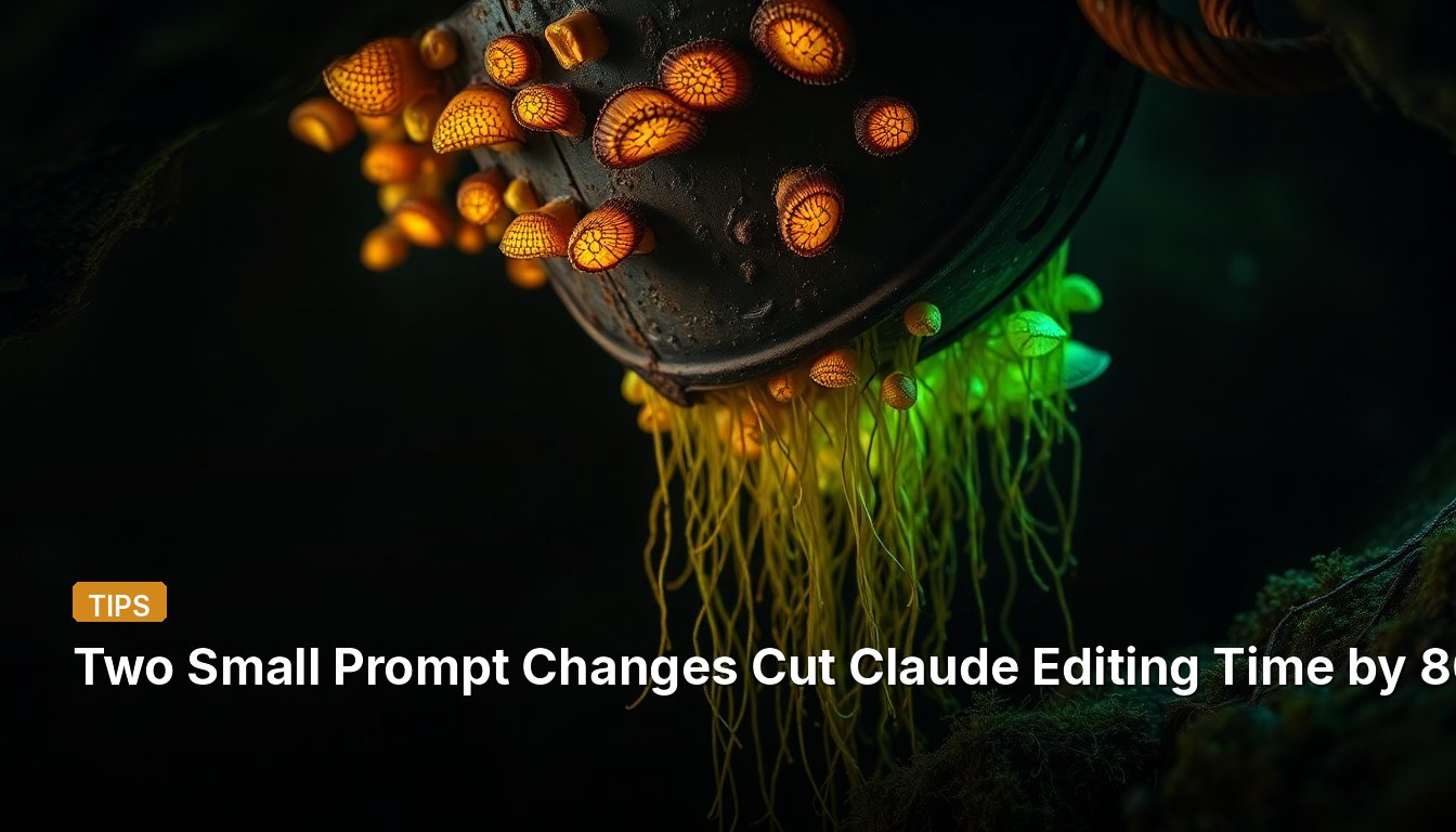 Two Small Prompt Changes Cut Claude Editing Time by 80%