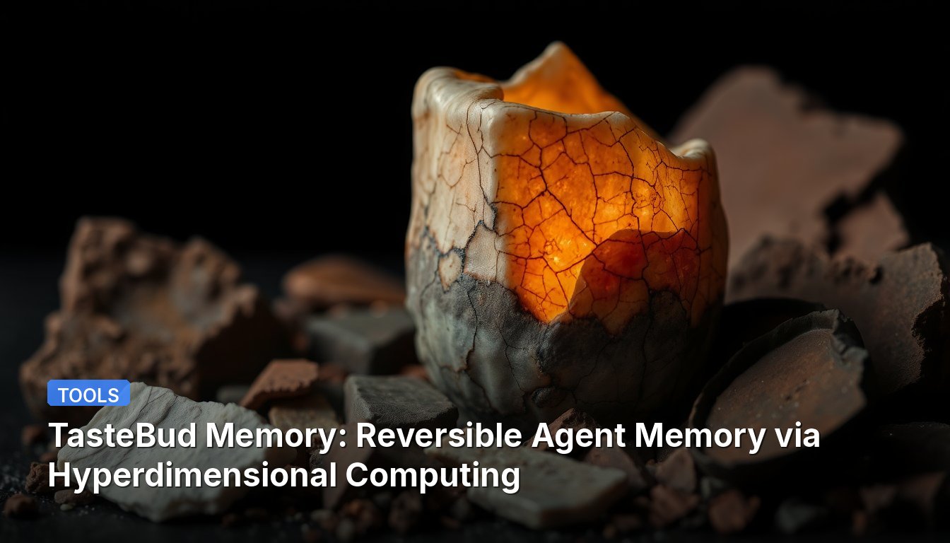 TasteBud Memory: Reversible Agent Memory via Hyperdimensional Computing