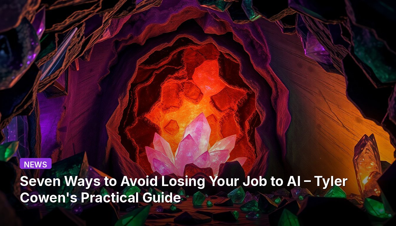 Seven Ways to Avoid Losing Your Job to AI – Tyler Cowen's Practical Guide