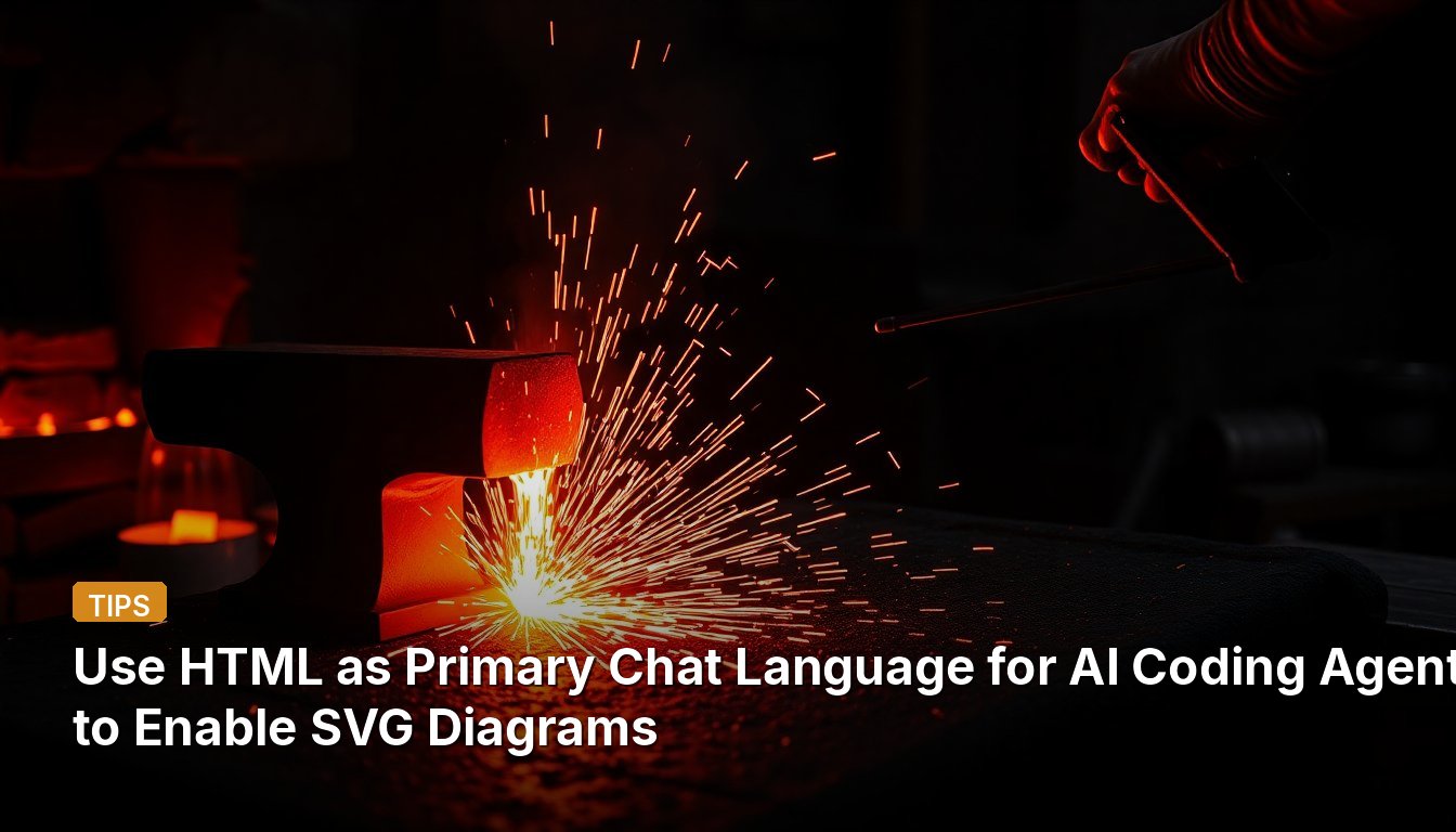 Use HTML as Primary Chat Language for AI Coding Agents to Enable SVG Diagrams