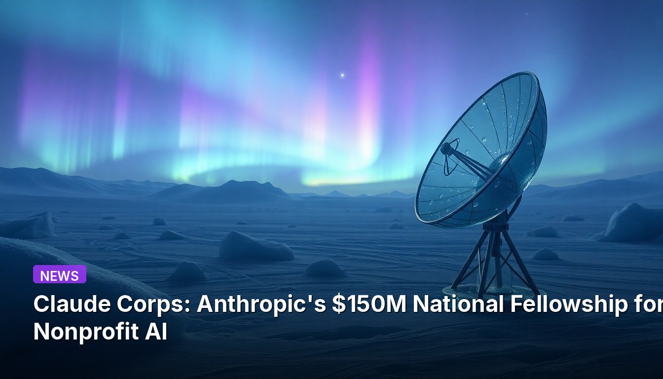 Claude Corps: Anthropic's $150M National Fellowship for Nonprofit AI