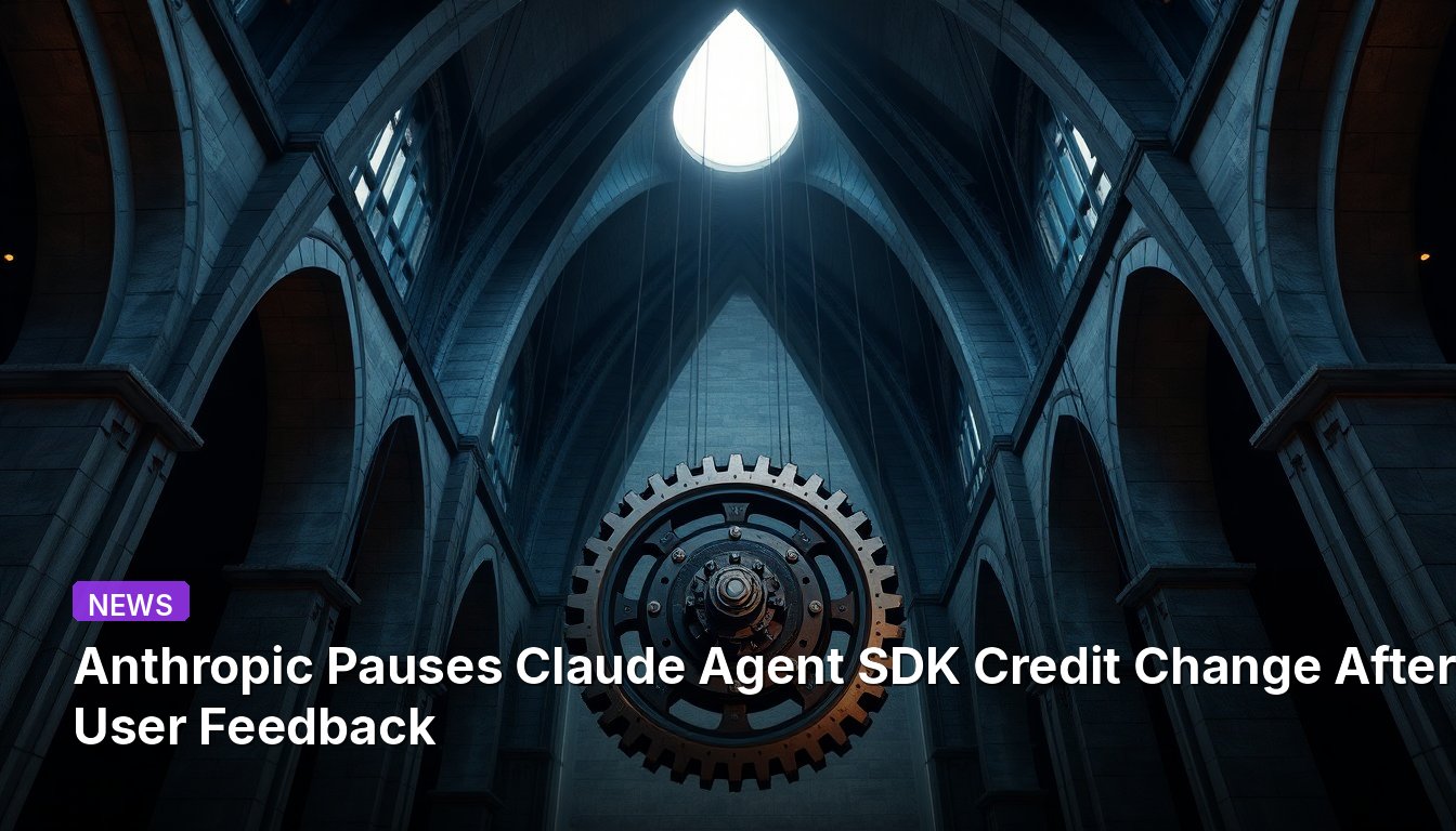 Anthropic Pauses Claude Agent SDK Credit Change After User Feedback