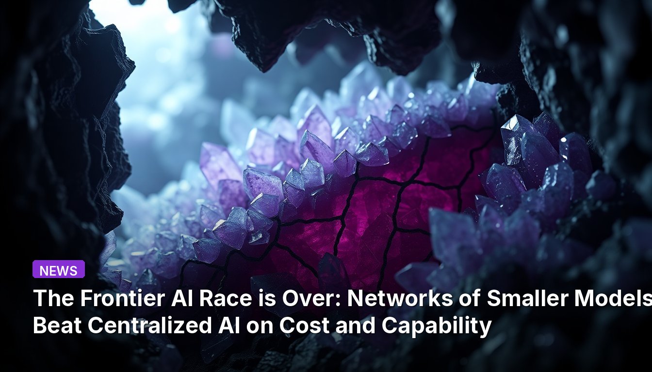 The Frontier AI Race is Over: Networks of Smaller Models Beat Centralized AI on Cost and Capability
