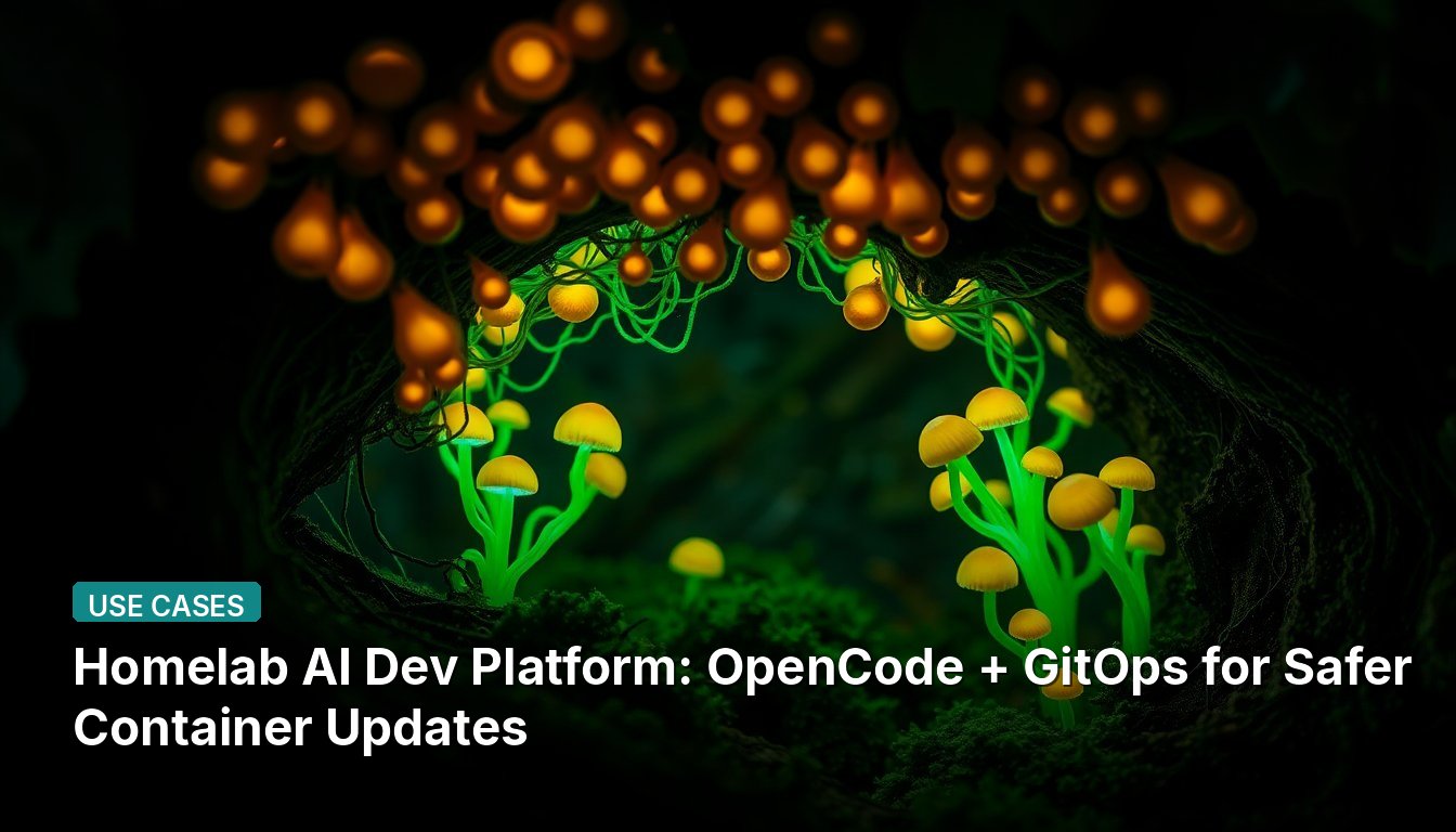 Homelab AI Dev Platform: OpenCode + GitOps for Safer Container Updates