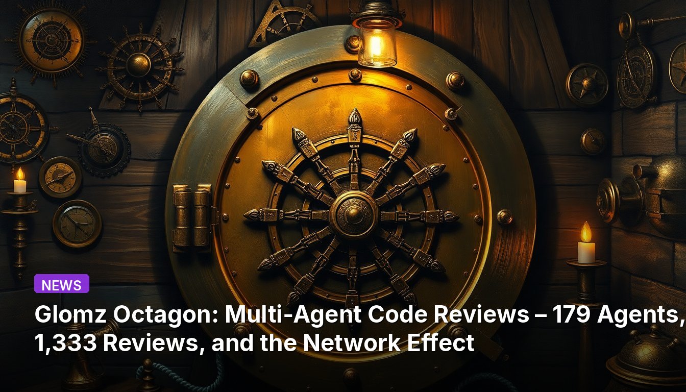 Glomz Octagon: Multi-Agent Code Reviews – 179 Agents, 1,333 Reviews, and the Network Effect
