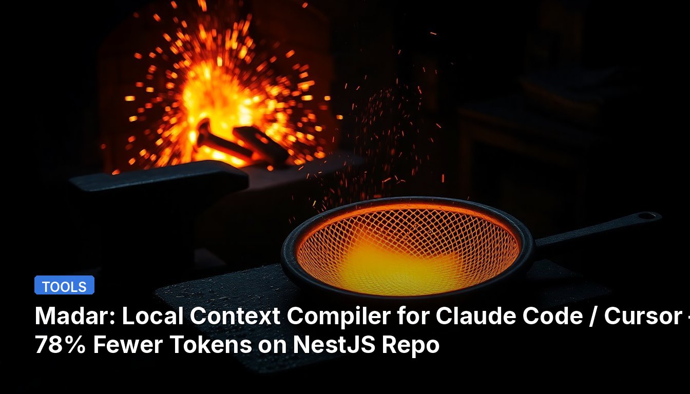 Madar: Local Context Compiler for Claude Code / Cursor — 78% Fewer Tokens on NestJS Repo