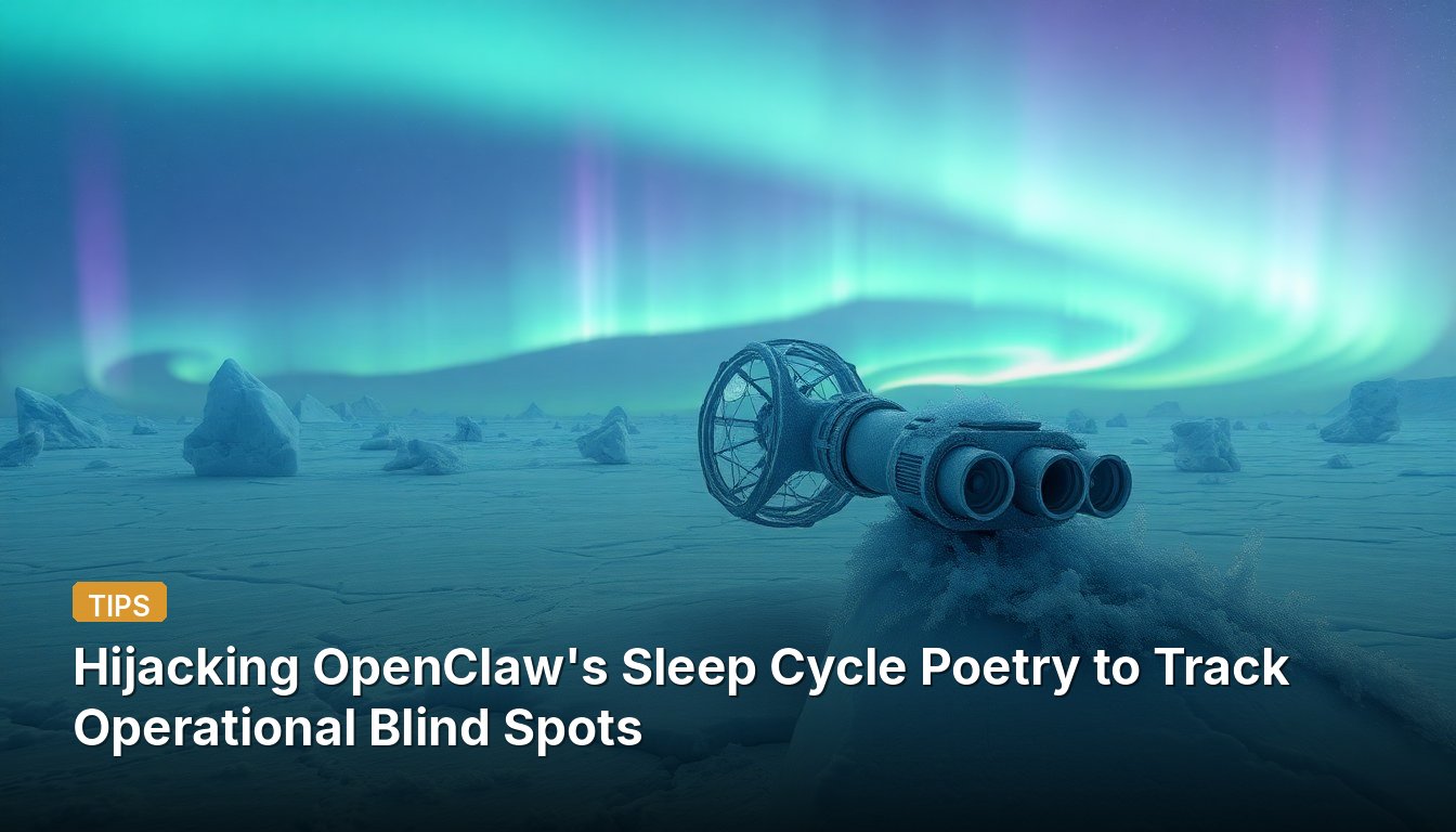 Hijacking OpenClaw's Sleep Cycle Poetry to Track Operational Blind Spots