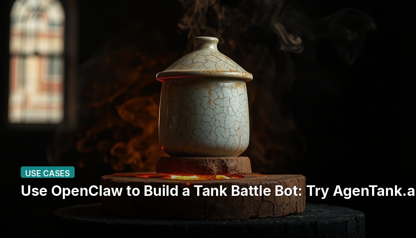 Use OpenClaw to Build a Tank Battle Bot: Try AgenTank.ai