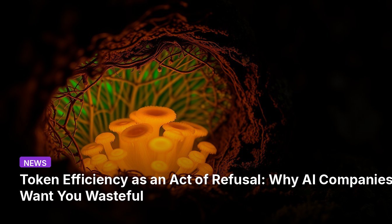 Token Efficiency as an Act of Refusal: Why AI Companies Want You Wasteful