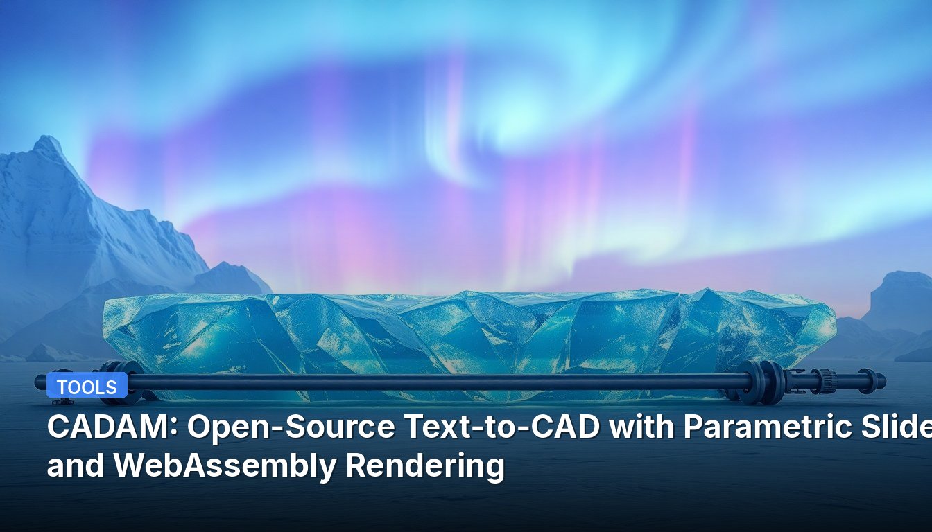 CADAM: Open-Source Text-to-CAD with Parametric Sliders and WebAssembly Rendering