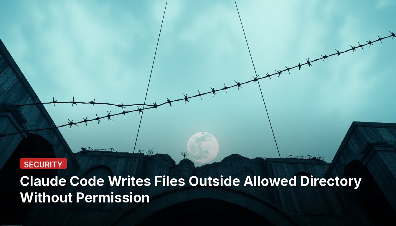 Claude Code Writes Files Outside Allowed Directory Without Permission