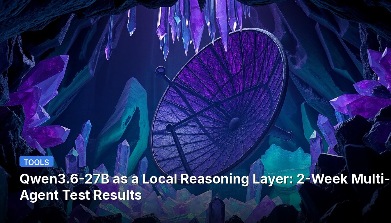 Qwen3.6-27B as a Local Reasoning Layer: 2-Week Multi-Agent Test Results