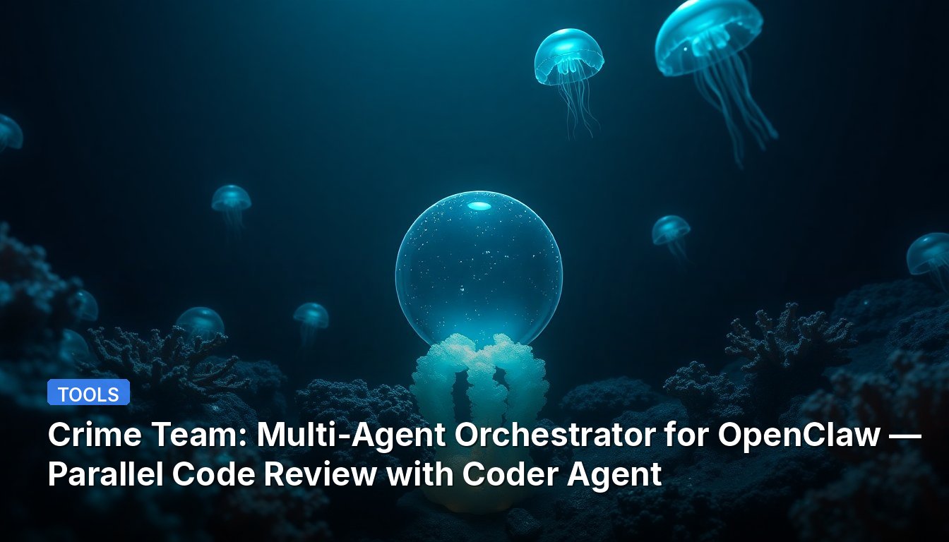 Crime Team: Multi-Agent Orchestrator for OpenClaw — Parallel Code Review with Coder Agent