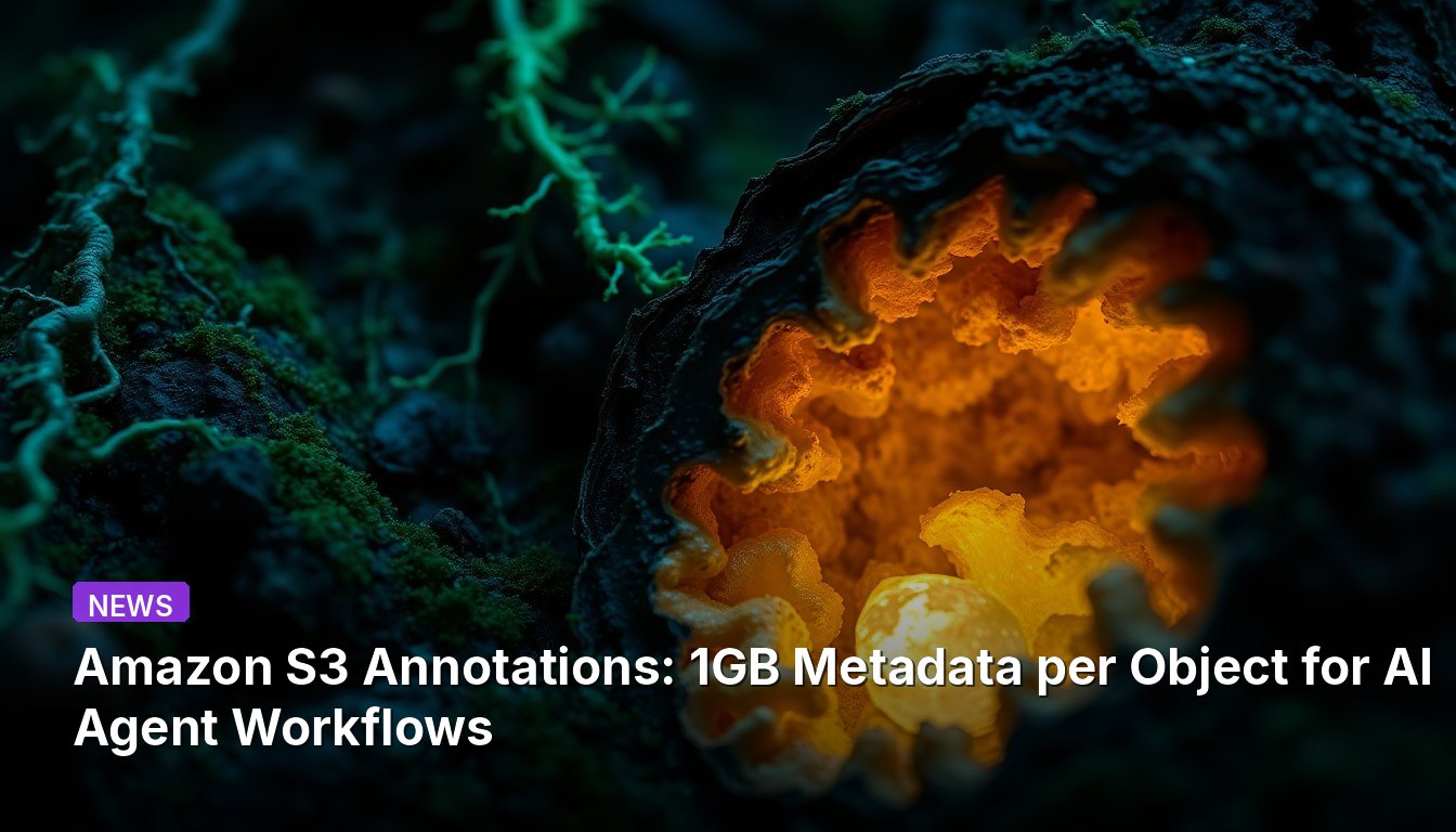 Amazon S3 Annotations: 1GB Metadata per Object for AI Agent Workflows