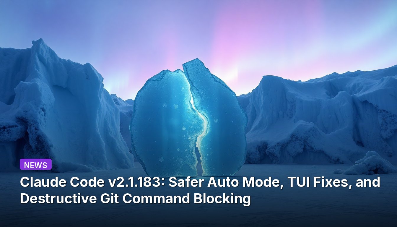 Claude Code v2.1.183: Safer Auto Mode, TUI Fixes, and Destructive Git Command Blocking