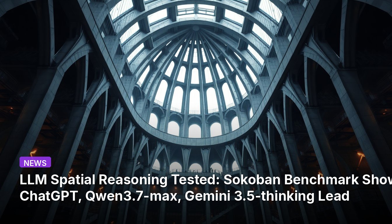 LLM Spatial Reasoning Tested: Sokoban Benchmark Shows ChatGPT, Qwen3.7-max, Gemini 3.5-thinking Lead