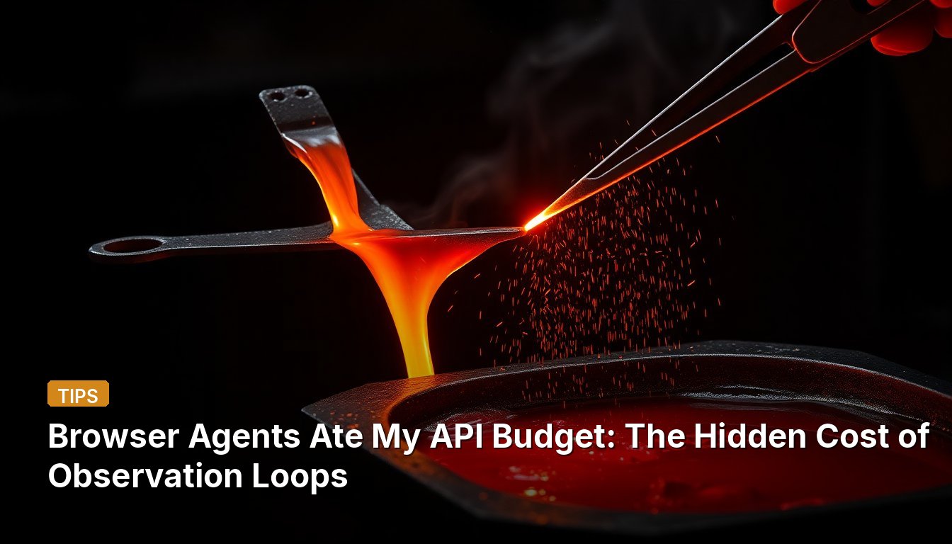 Browser Agents Ate My API Budget: The Hidden Cost of Observation Loops