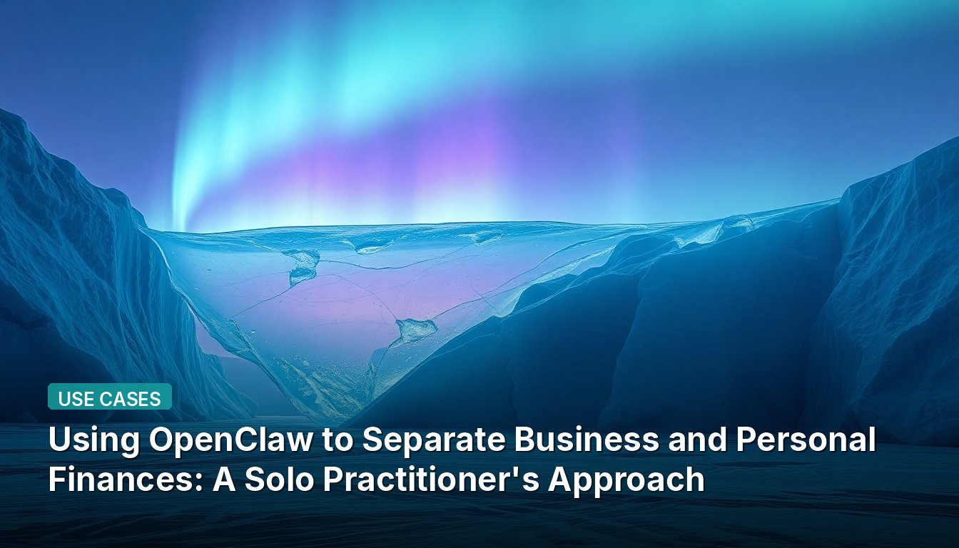 Using OpenClaw to Separate Business and Personal Finances: A Solo Practitioner's Approach