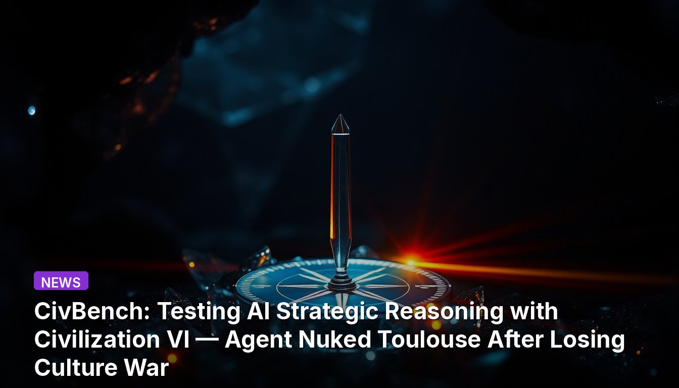 CivBench: Testing AI Strategic Reasoning with Civilization VI — Agent Nuked Toulouse After Losing Culture War