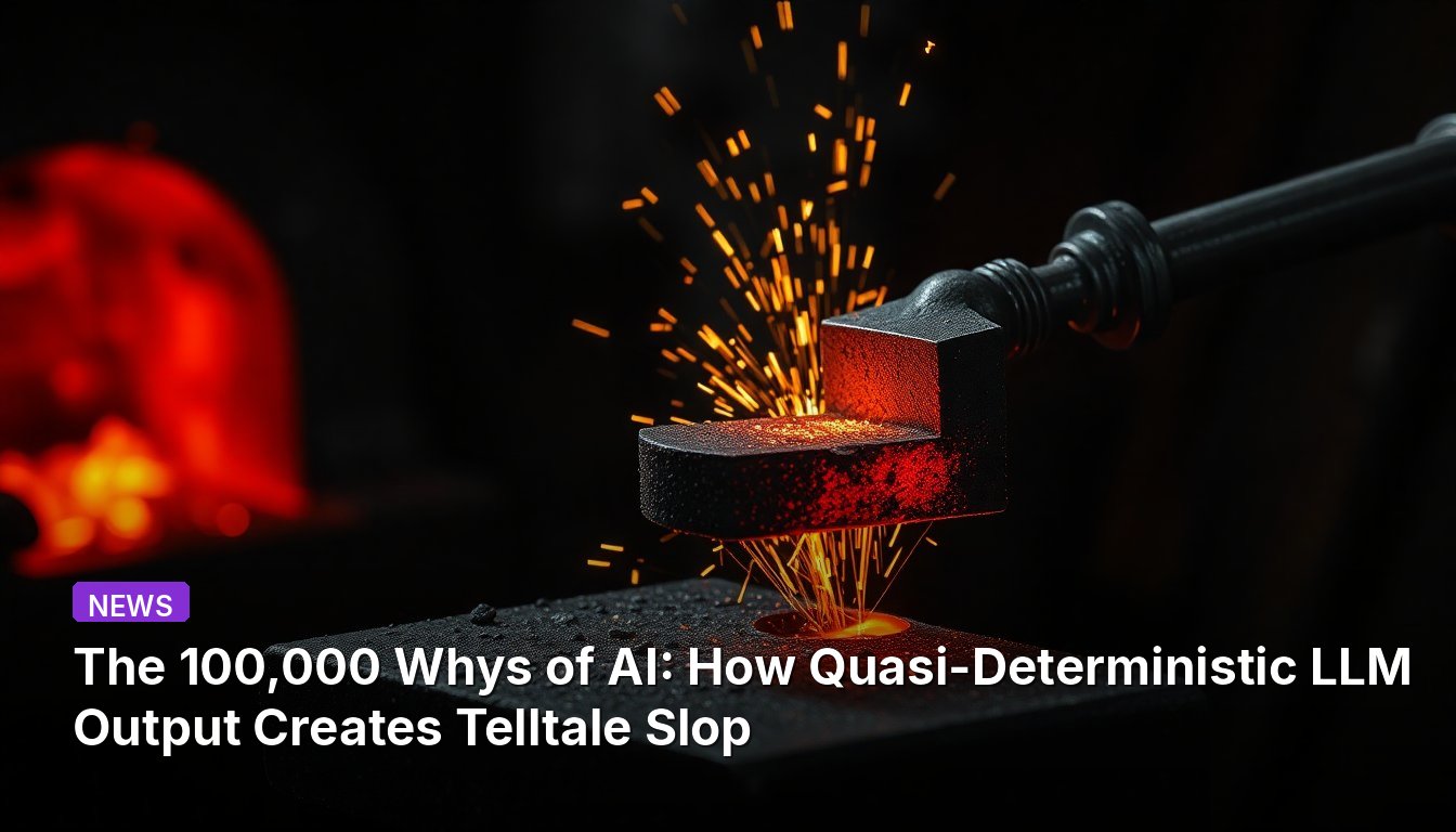 The 100,000 Whys of AI: How Quasi-Deterministic LLM Output Creates Telltale Slop
