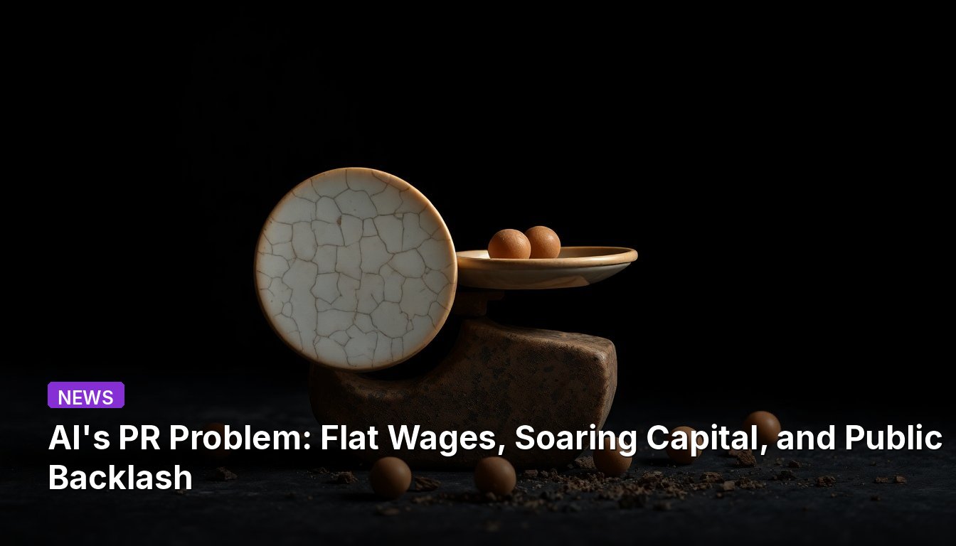 AI's PR Problem: Flat Wages, Soaring Capital, and Public Backlash