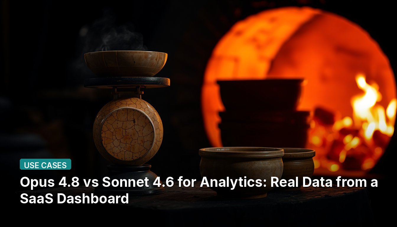 Opus 4.8 vs Sonnet 4.6 for Analytics: Real Data from a SaaS Dashboard