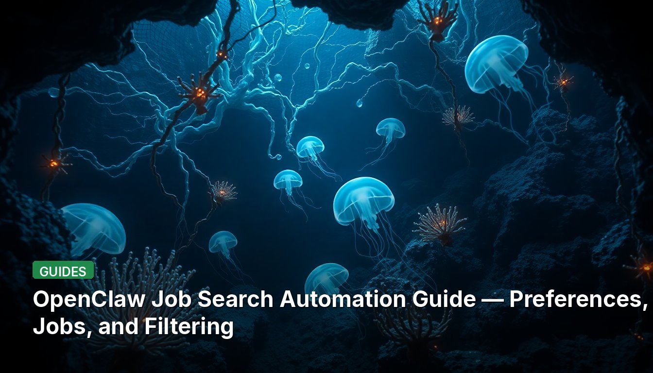 OpenClaw Job Search Automation Guide — Preferences, Cron Jobs, and Filtering