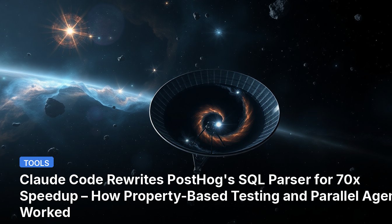 Claude Code Rewrites PostHog's SQL Parser for 70x Speedup – How Property-Based Testing and Parallel Agents Worked
