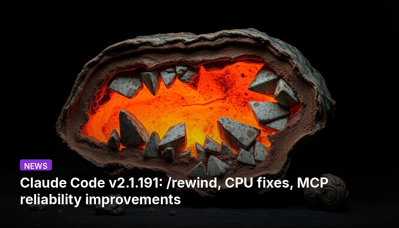 Claude Code v2.1.191: /rewind, CPU fixes, MCP reliability improvements