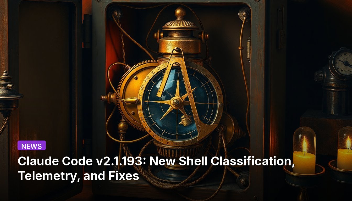 Claude Code v2.1.193: New Shell Classification, Telemetry, and Fixes