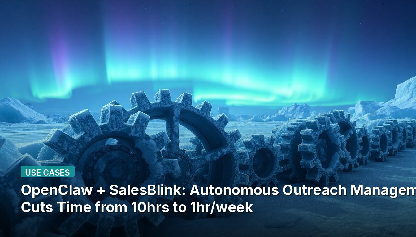 OpenClaw + SalesBlink: Autonomous Outreach Management Cuts Time from 10hrs to 1hr/week