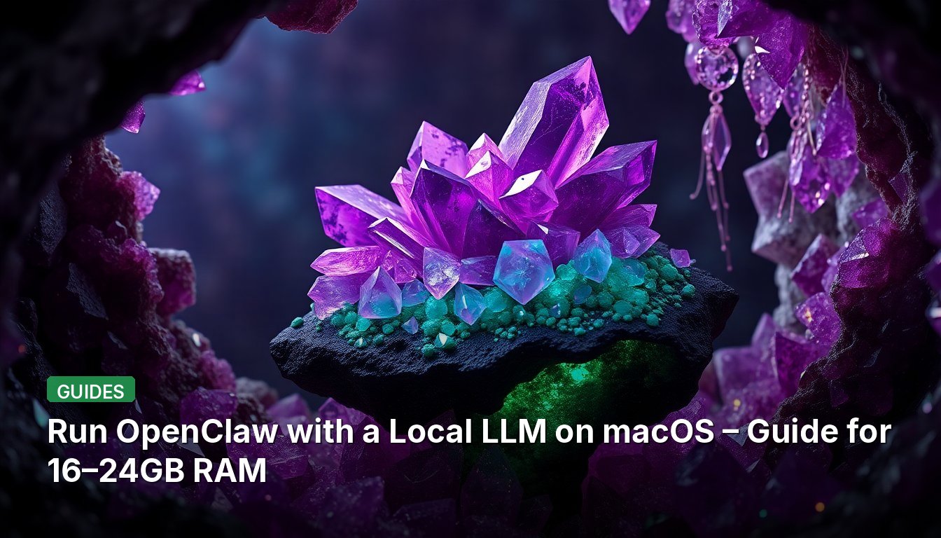 Run OpenClaw with a Local LLM on macOS – Guide for 16–24GB RAM