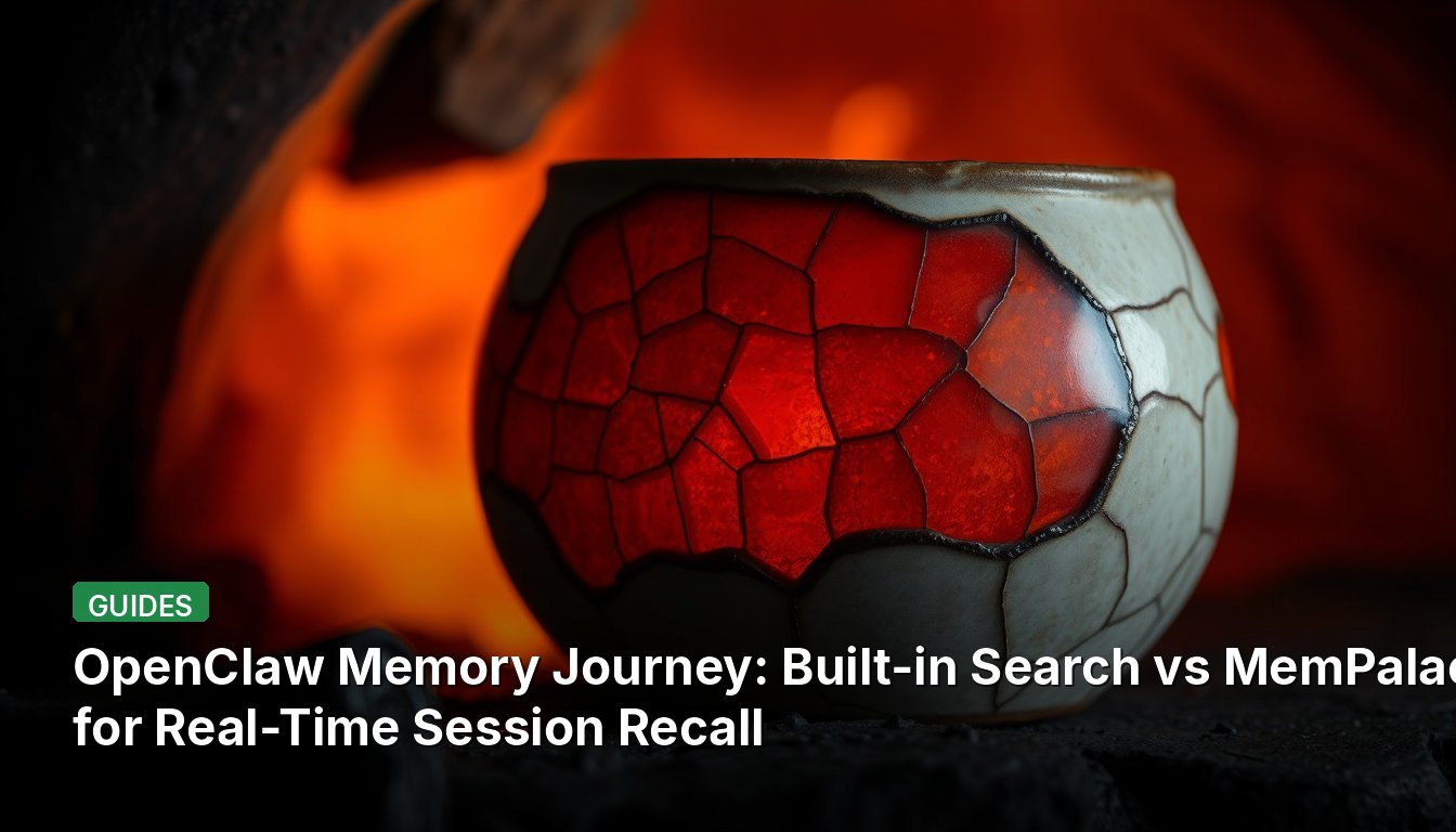 OpenClaw Memory Journey: Built-in Search vs MemPalace for Real-Time Session Recall
