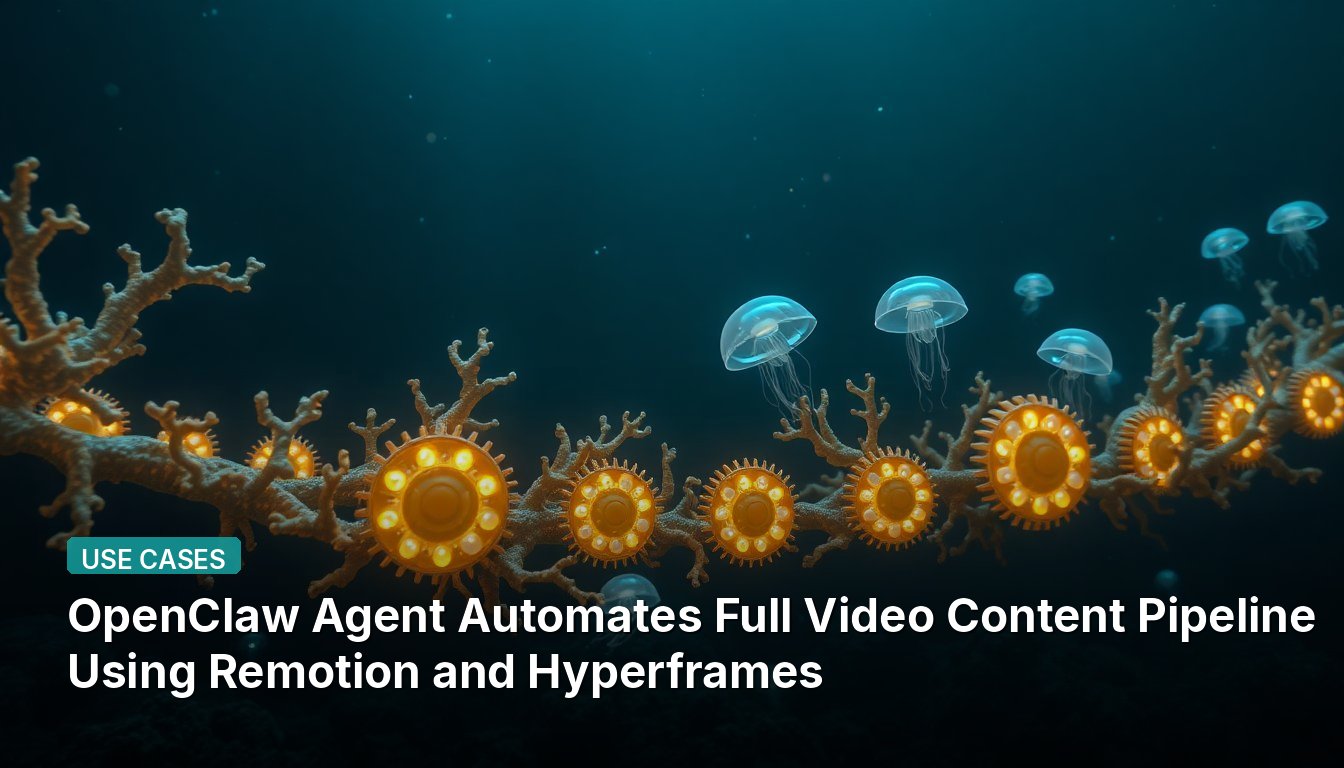 OpenClaw Agent Automates Full Video Content Pipeline Using Remotion and Hyperframes