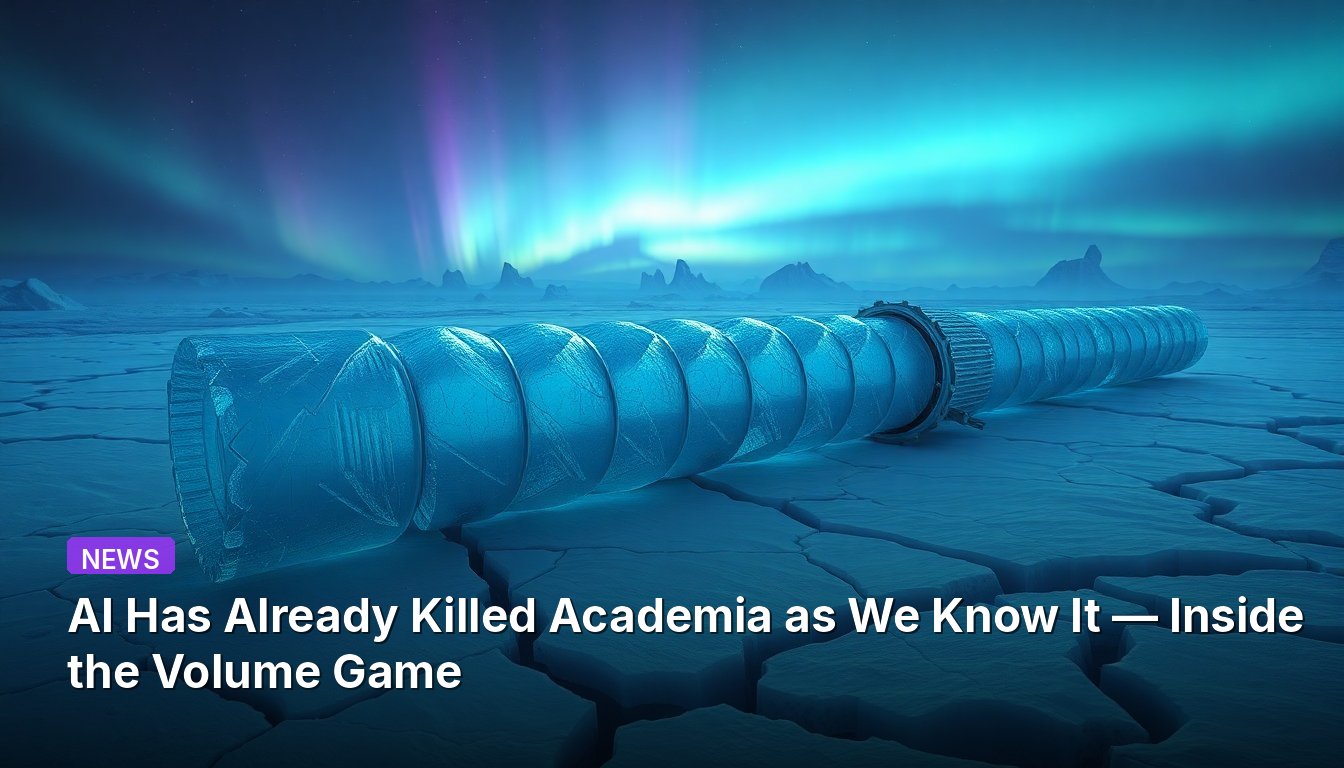 AI Has Already Killed Academia as We Know It — Inside the Volume Game