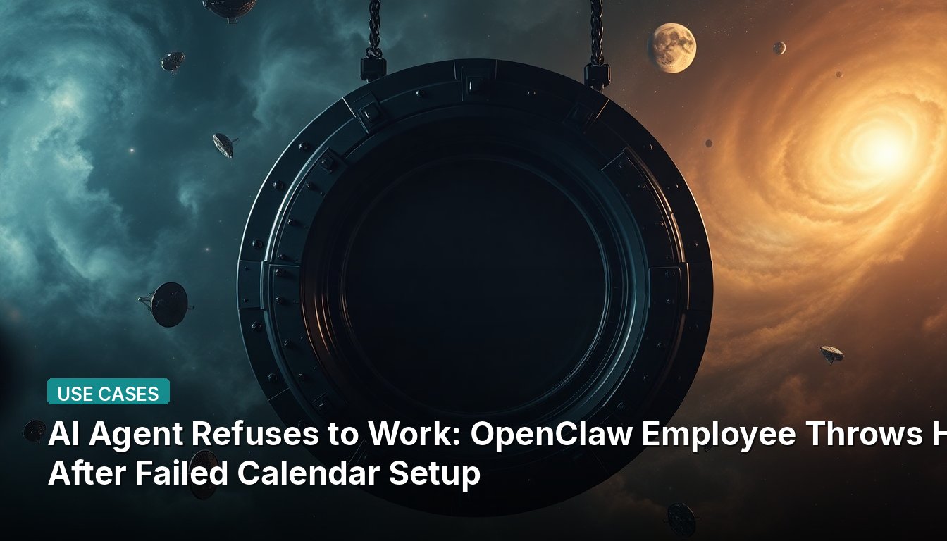 AI Agent Refuses to Work: OpenClaw Employee Throws Hands After Failed Calendar Setup