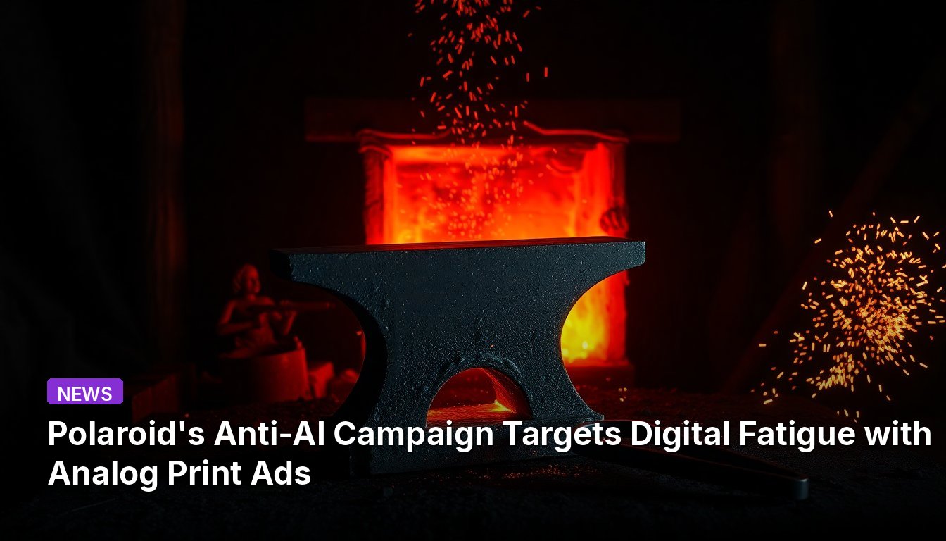 Polaroid's Anti-AI Campaign Targets Digital Fatigue with Analog Print Ads