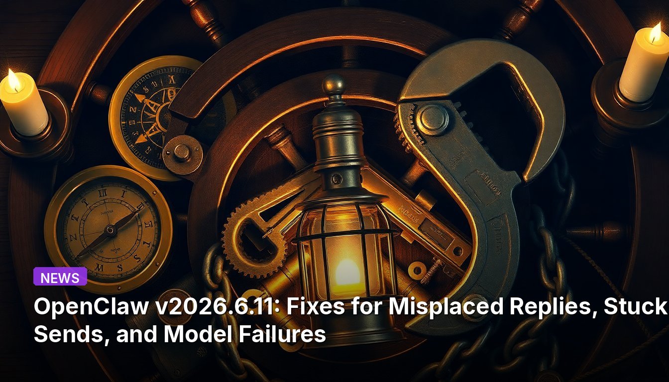OpenClaw v2026.6.11: Fixes for Misplaced Replies, Stuck Sends, and Model Failures