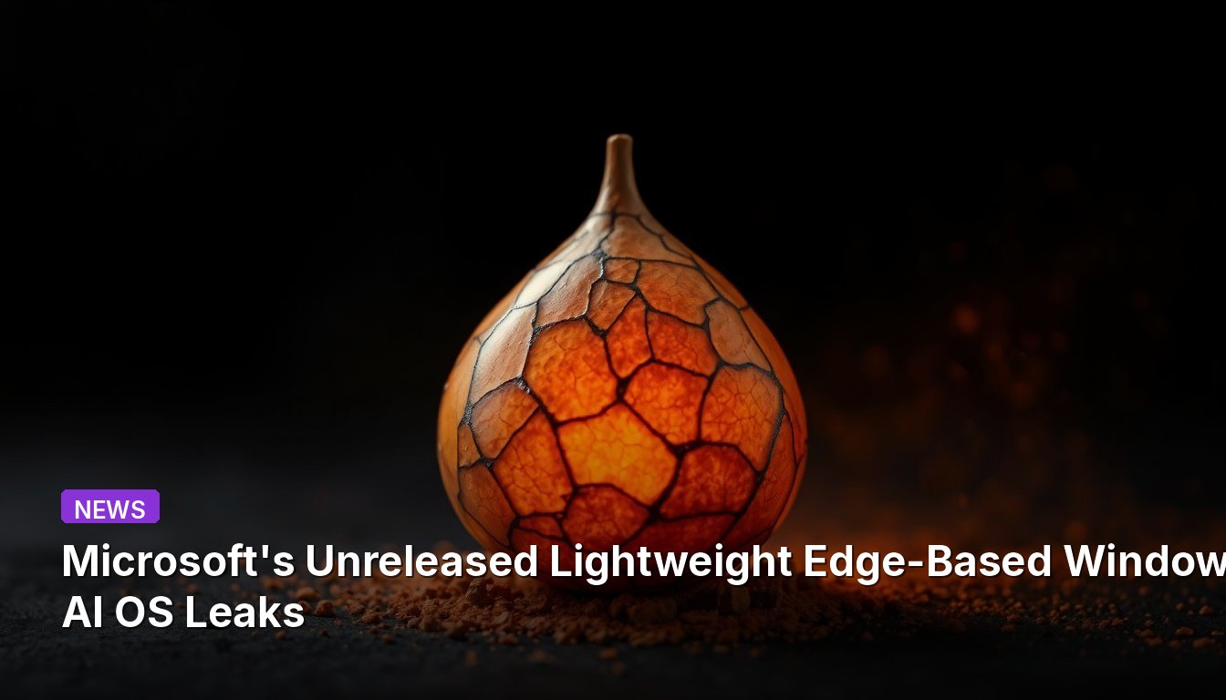 Microsoft's Unreleased Lightweight Edge-Based Windows 11 AI OS Leaks