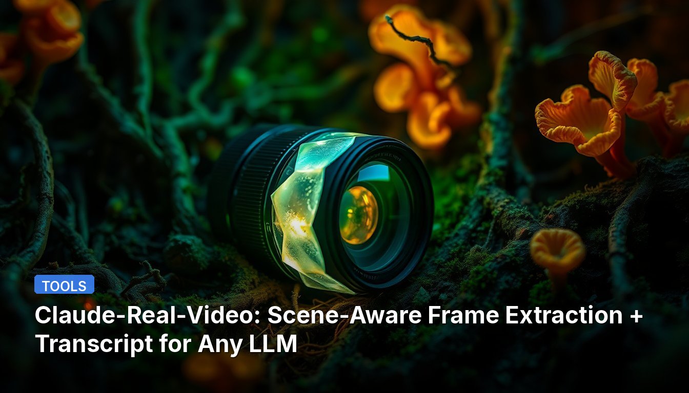 Claude-Real-Video: Scene-Aware Frame Extraction + Transcript for Any LLM