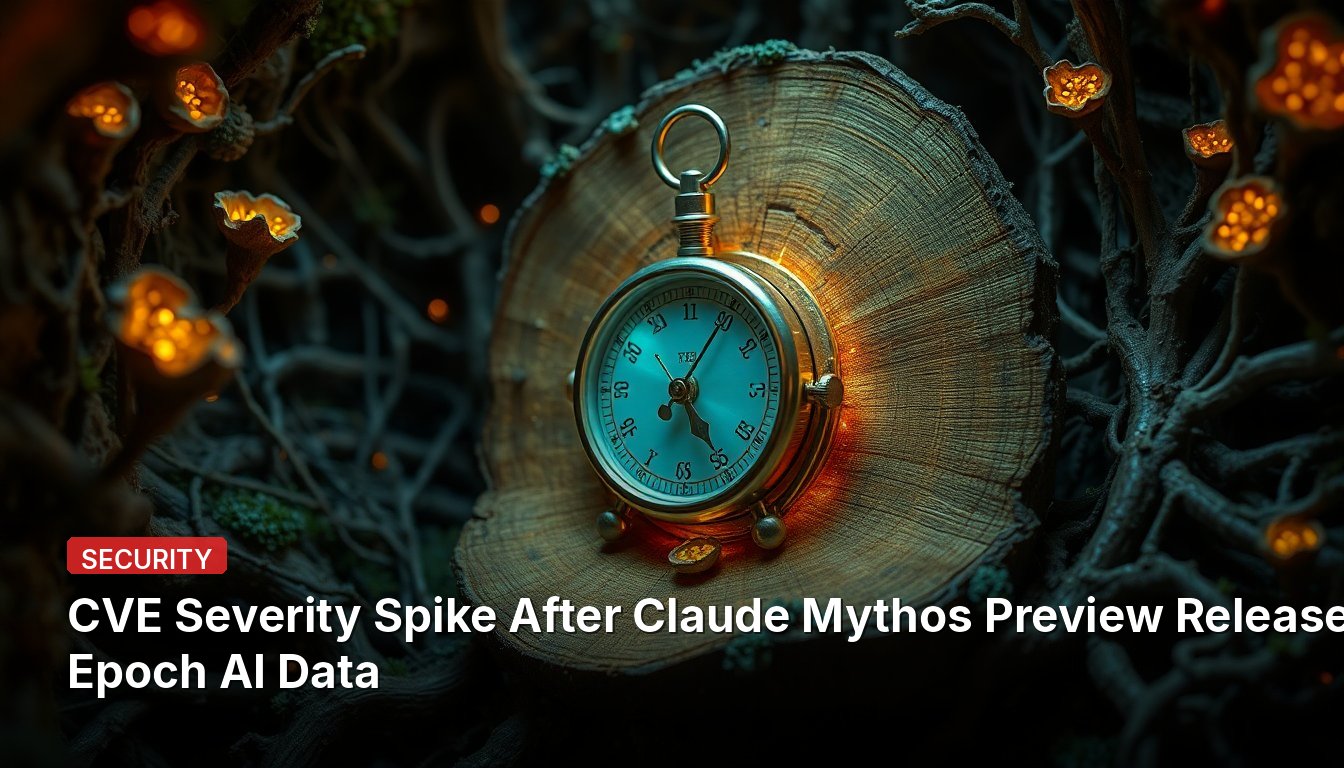 CVE Severity Spike After Claude Mythos Preview Release — Epoch AI Data