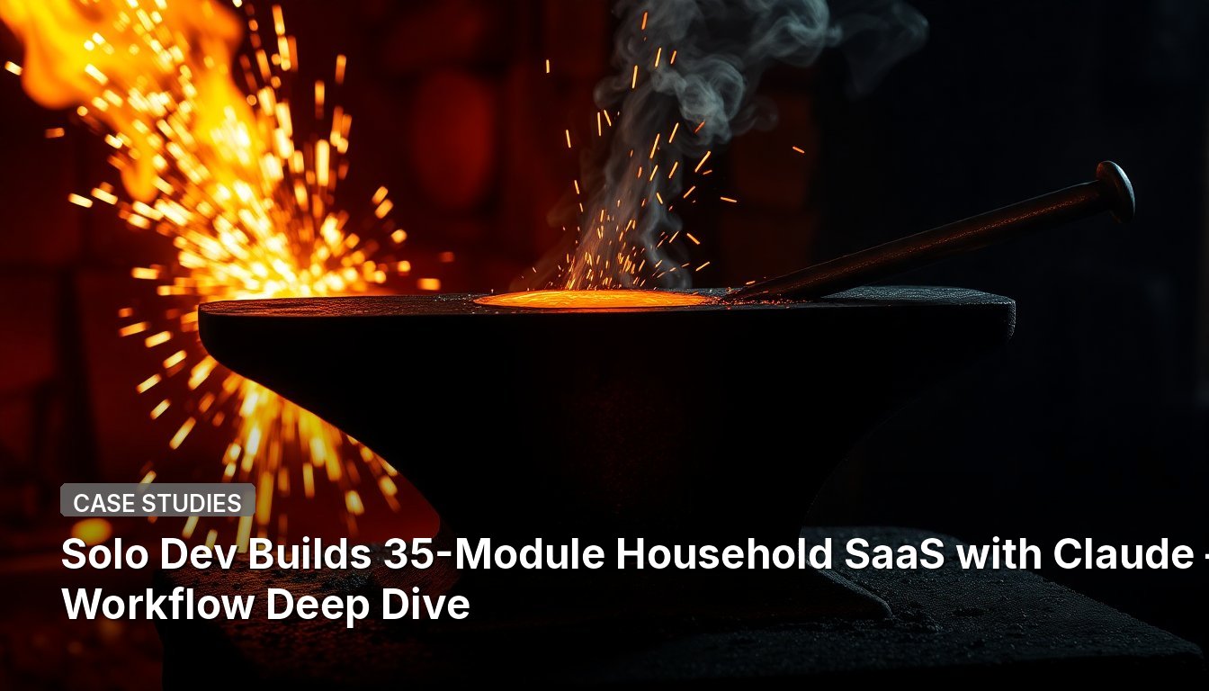 Solo Dev Builds 35-Module Household SaaS with Claude — Workflow Deep Dive