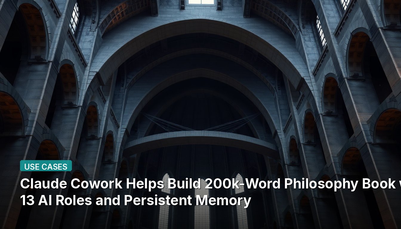 Claude Cowork Helps Build 200k-Word Philosophy Book with 13 AI Roles and Persistent Memory