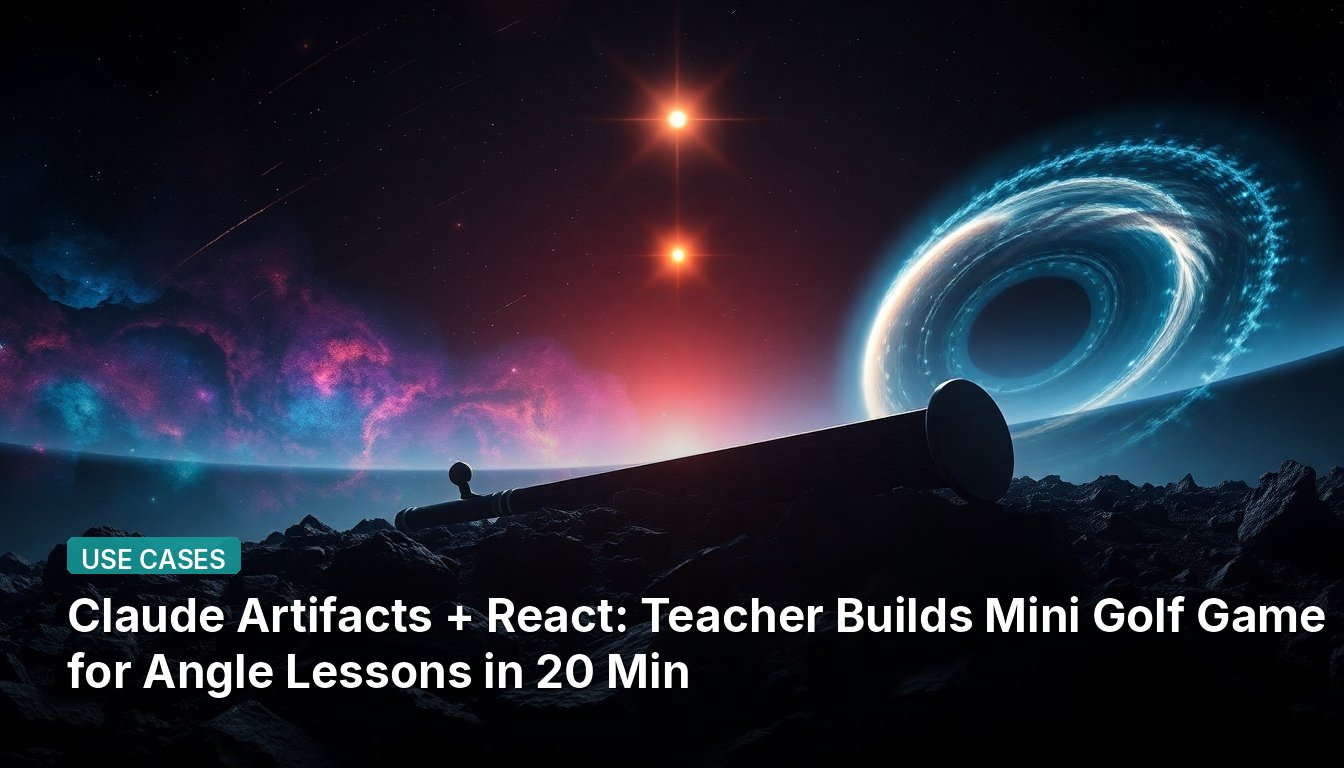 Claude Artifacts + React: Teacher Builds Mini Golf Game for Angle Lessons in 20 Min