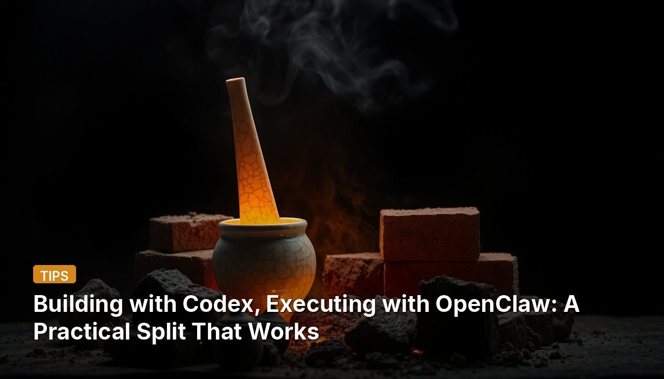 Building with Codex, Executing with OpenClaw: A Practical Split That Works