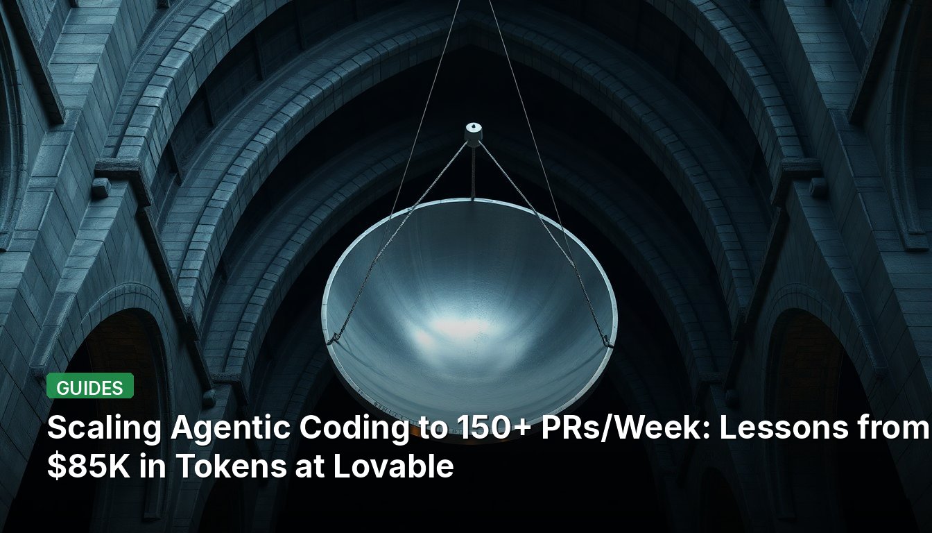 Scaling Agentic Coding to 150+ PRs/Week: Lessons from $85K in Tokens at Lovable