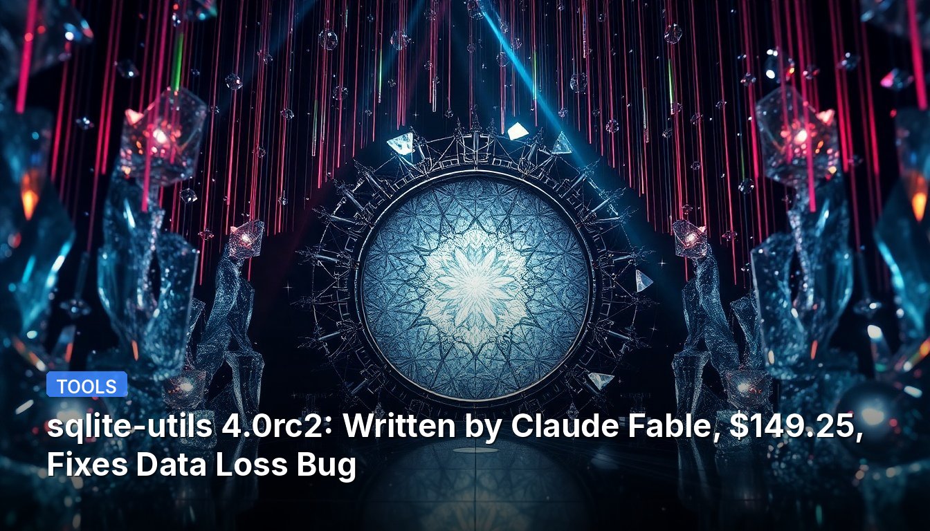 sqlite-utils 4.0rc2: Written by Claude Fable, $149.25, Fixes Data Loss Bug