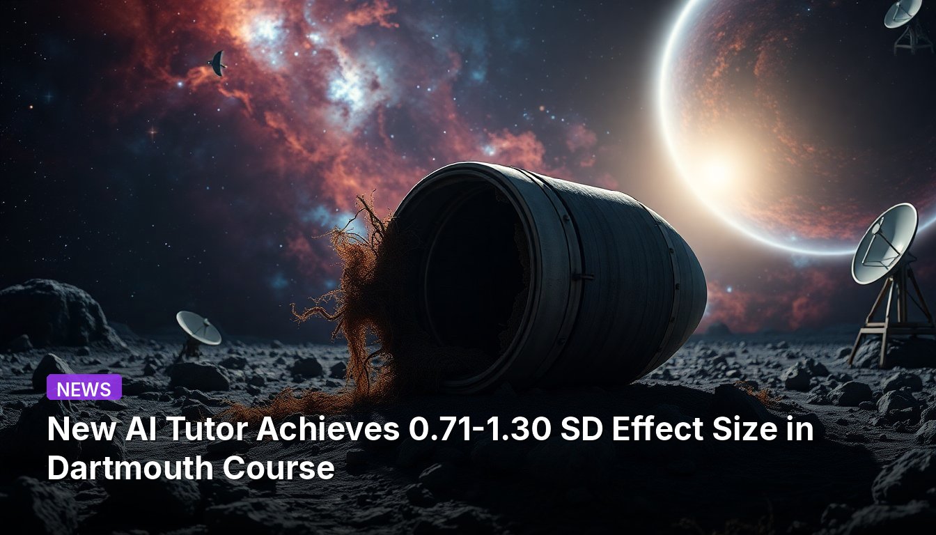 New AI Tutor Achieves 0.71-1.30 SD Effect Size in Dartmouth Course