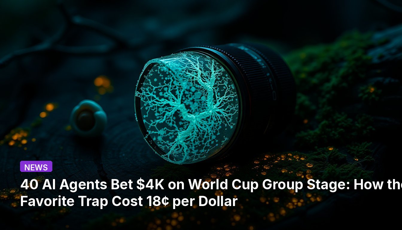 40 AI Agents Bet $4K on World Cup Group Stage: How the Favorite Trap Cost 18¢ per Dollar