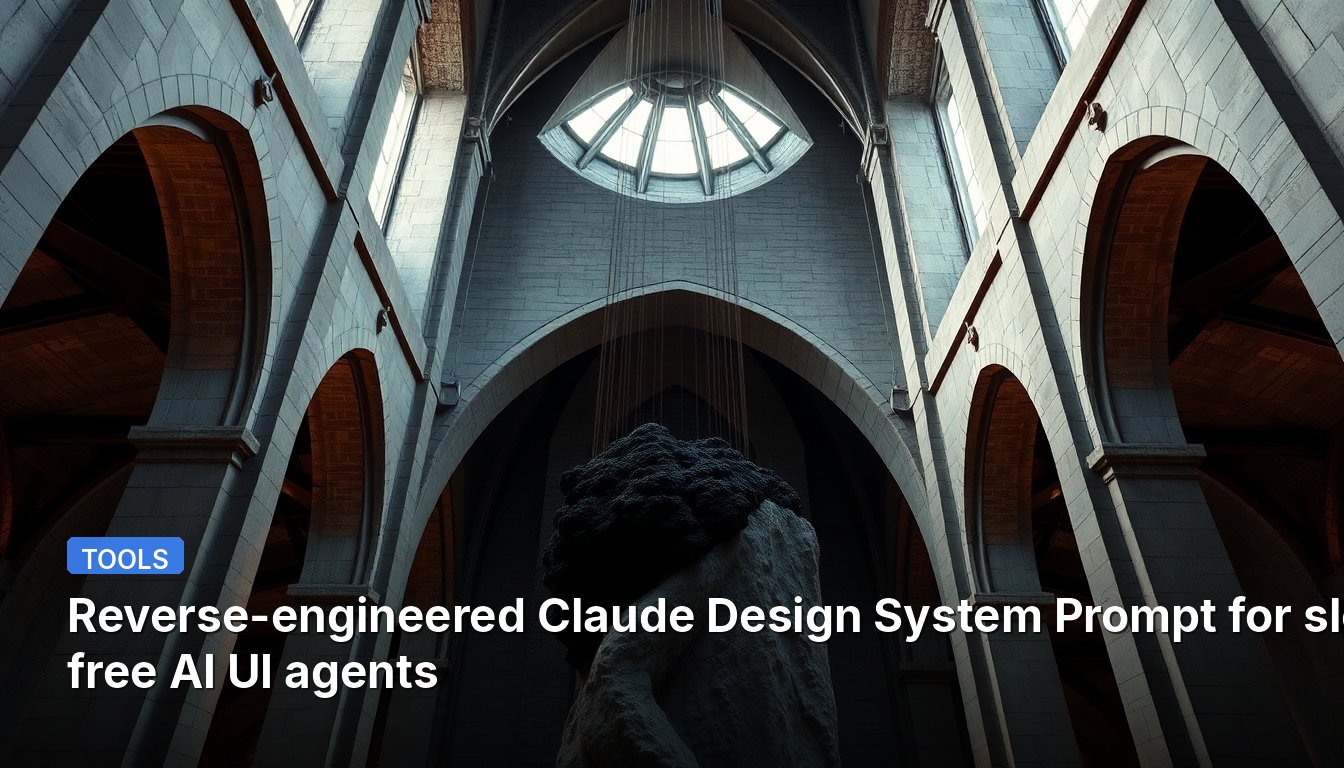 Reverse-engineered Claude Design System Prompt for slop-free AI UI agents